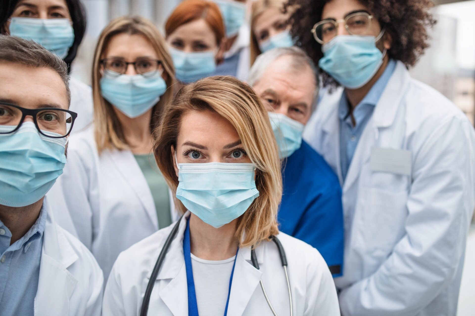 Photo of nurses in face masks